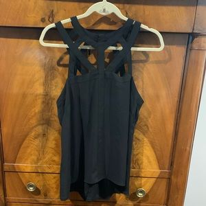 BCBG Maxazria Black Sleeveless Blouse